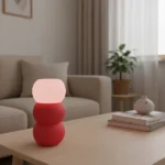 ⁦מנורת שולחן מעוצבת מקולקציית קומו - דגם אדממה⁩ – תמונה ⁦4⁩