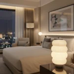 ⁦מנורת שולחן מעוצבת מקולקציית קומו - דגם כוורת⁩ – תמונה ⁦5⁩